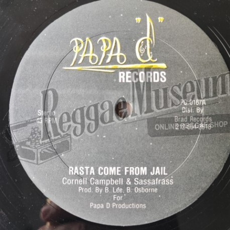 Cornell Campbell - Rasta Come From Jail [Papa D]