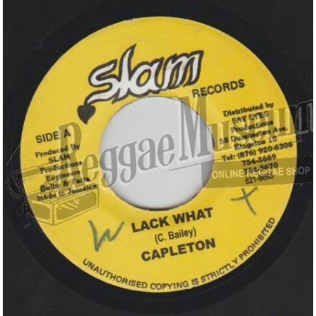 Capleton - Lack What [Slam]