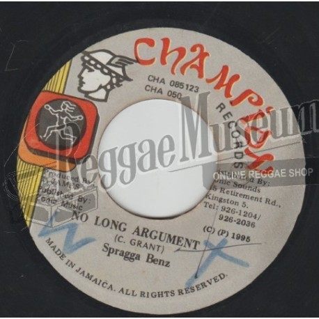 Spragga Benz - No Long Argument [Champion]